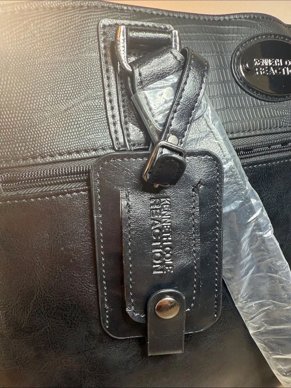 Kenneth Cole Reaction Leeds Exclusive Black Work Tote Bag NWT Tablet 9950-S3BK